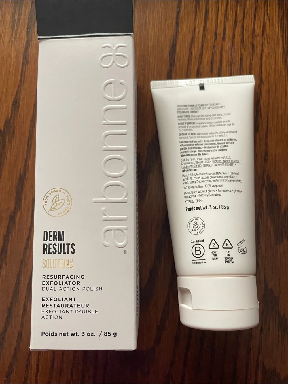 Arbonne Derm Results Resurfacing Exfoliator — Brand New